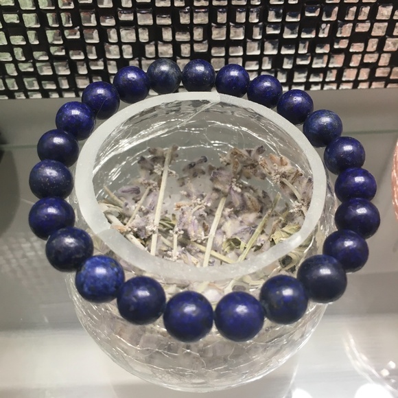 Lapis Lazuli Beaded Bracelet ✨Stone of Heaven✨ - Picture 3 of 5